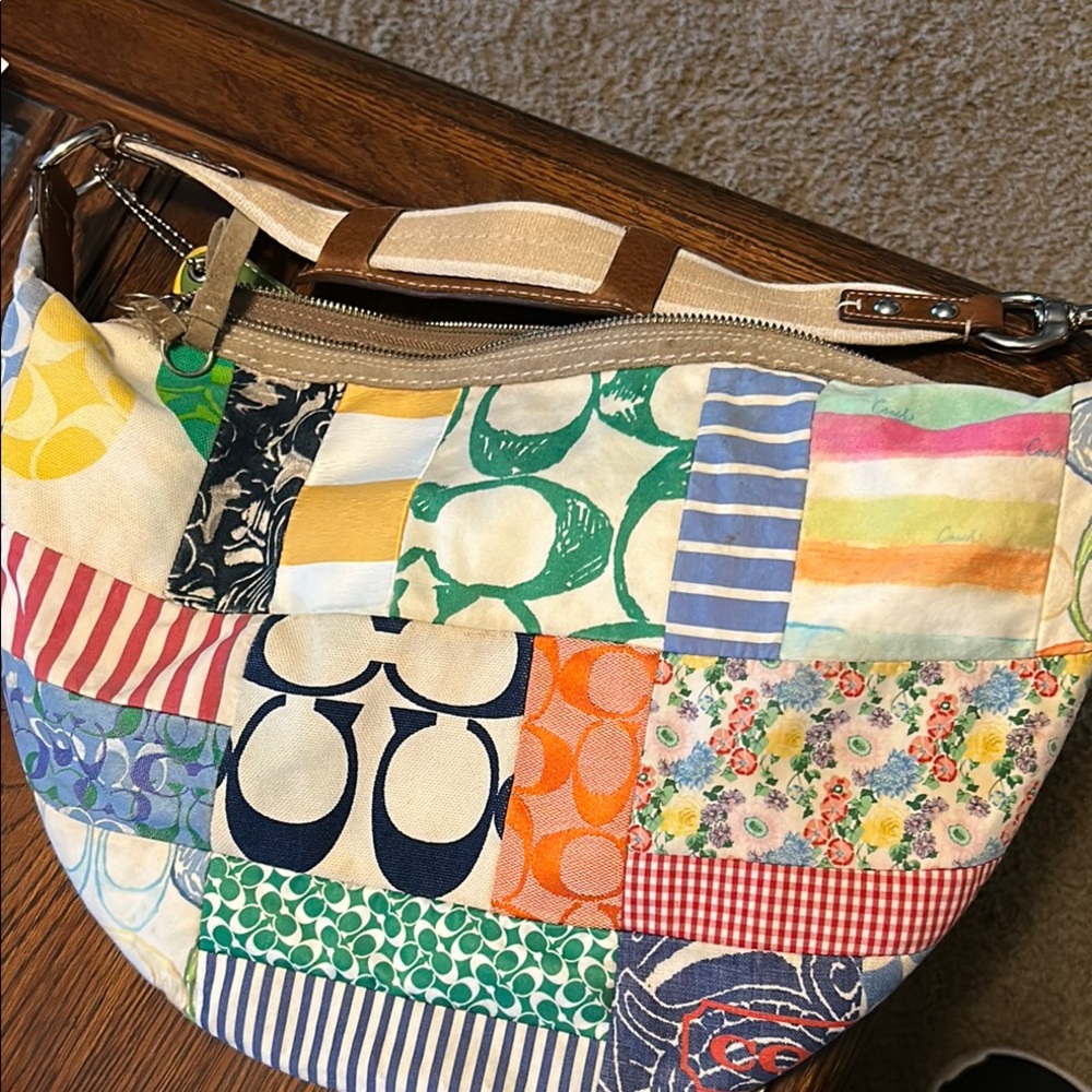 Coach Multicolor Patchwork Shoulder Bag - Picture 16 of 16
